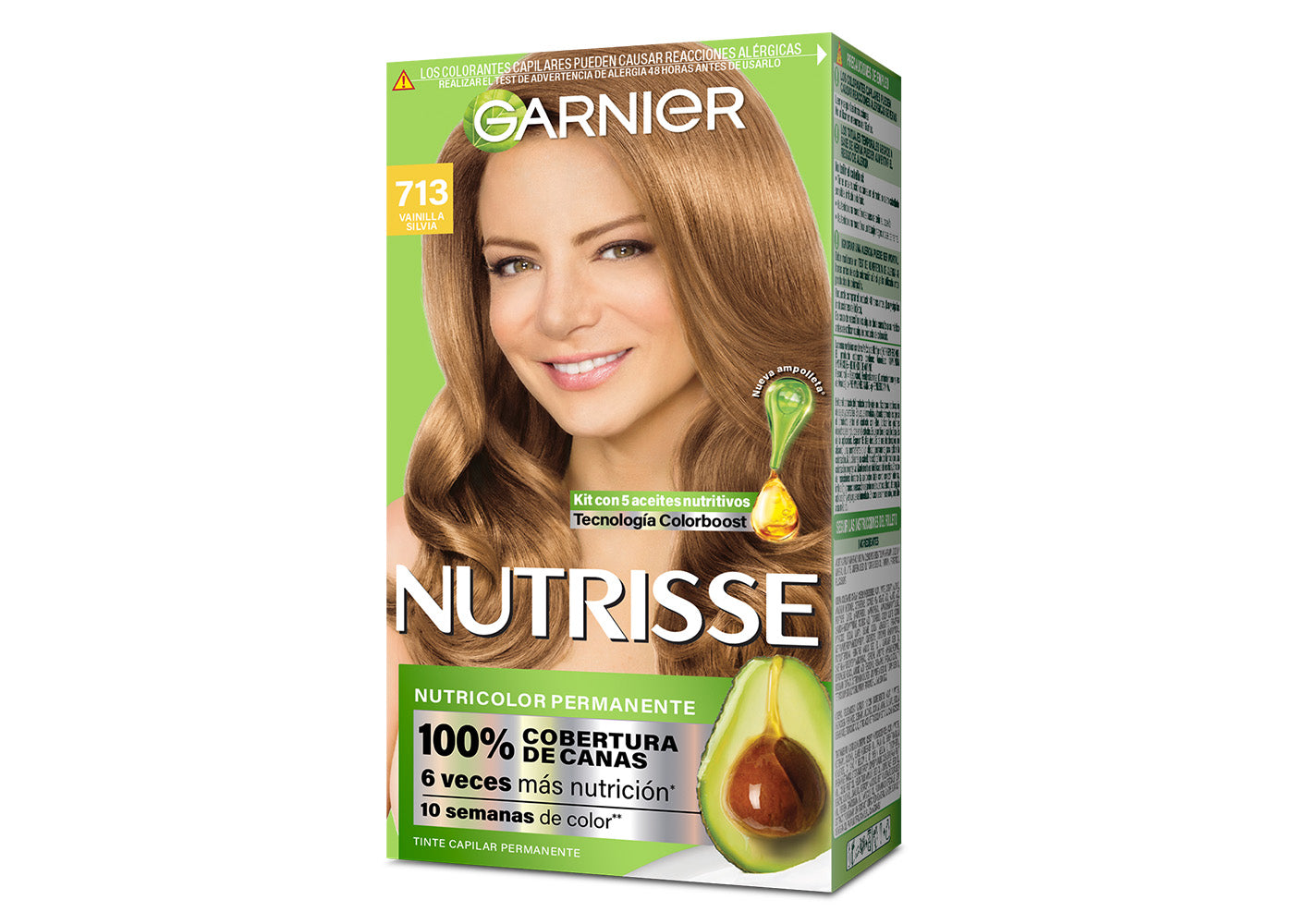 Tinte rubio 713 Vainilla Silvia Nutrisse Regular